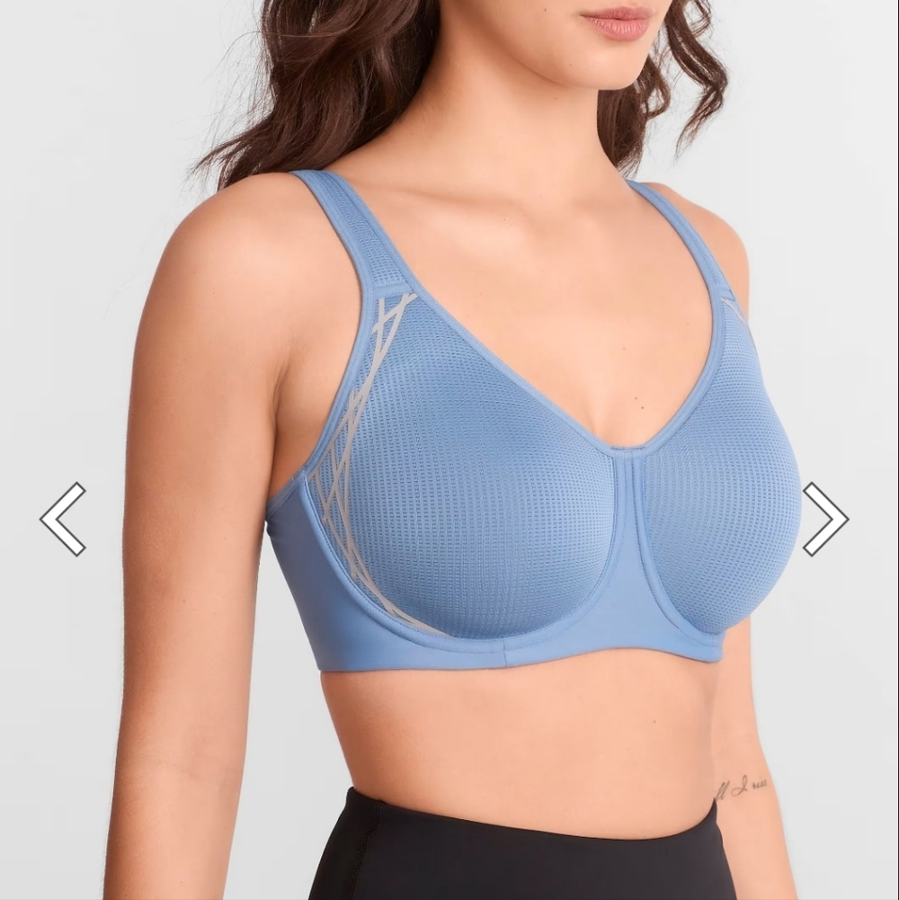 Body Up Medium Impact Spacer Sports Bra Size 34DD